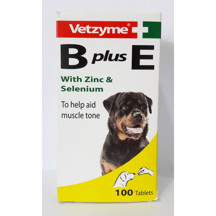 Vetzyme B plus E With Zinc & Selenium For Dogs (100 Tablets)